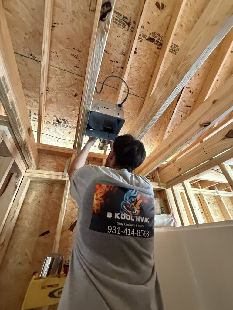 HVAC installation in new construction home Murfreesboro TN