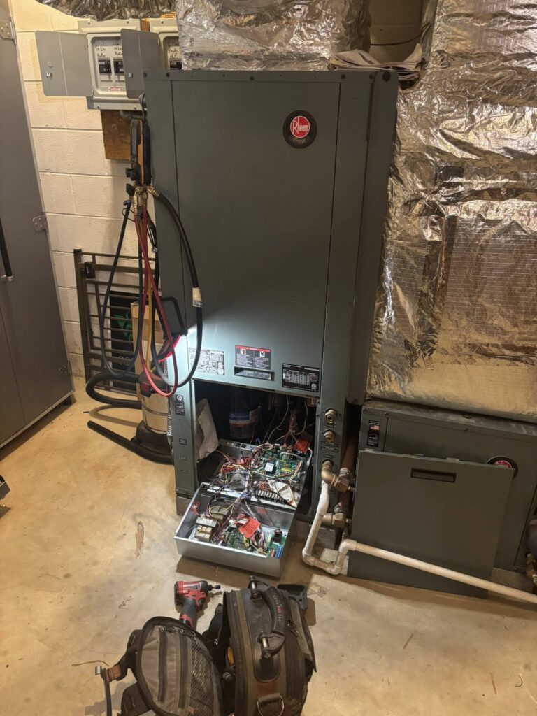 Indoor HVAC unit installed by B Kool HVAC